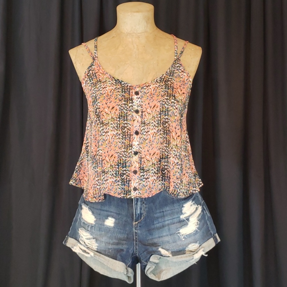 Soprano Chevron Crop Top